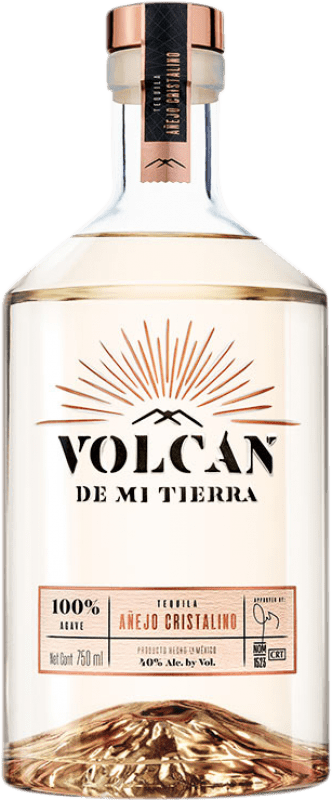 89,95 € Бесплатная доставка | Текила Volcán de mi Tierra Añejo Cristalino Мексика бутылка 70 cl