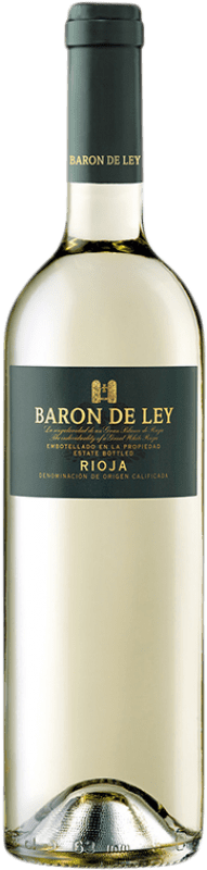 6,95 € Spedizione Gratuita | Vino bianco Barón de Ley D.O.Ca. Rioja La Rioja Spagna Viura, Malvasía Bottiglia 75 cl