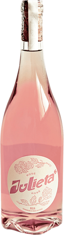 17,95 € Envio grátis | Espumante rosé Juliet Rose Julieta's Golden Rose D.O.Ca. Rioja La Rioja Espanha Tempranillo Garrafa 75 cl