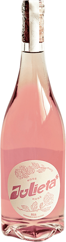 16,95 € Envío gratis | Espumoso rosado Juliet Rose Julieta's Golden Rose D.O.Ca. Rioja La Rioja España Tempranillo Botella 75 cl