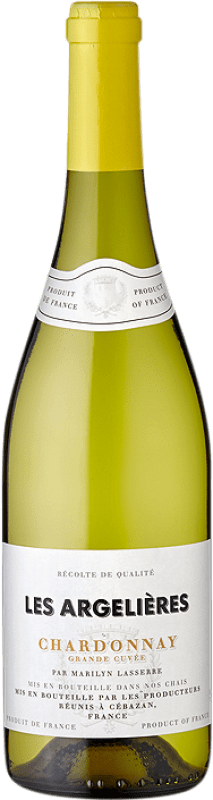 12,95 € Kostenloser Versand | Weißwein Producteurs Réunis Les Argelières Languedoc Frankreich Chardonnay 75 cl