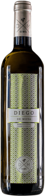 10,95 € Envio grátis | Vinho branco Bodega de Moya Diego de Moya D.O. Valencia Comunidade Valenciana Espanha Chardonnay, Merseguera Garrafa 75 cl