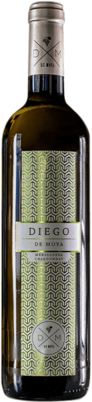 10,95 € Kostenloser Versand | Weißwein Bodega de Moya Diego de Moya D.O. Valencia Valencianische Gemeinschaft Spanien Chardonnay, Merseguera Flasche 75 cl