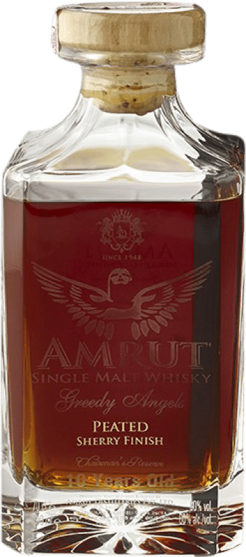 1 102,95 € Free Shipping | Whisky Single Malt Amrut Indian Amrut Greedy Angels Bottle 70 cl