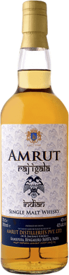 37,95 € Envío gratis | Whisky Single Malt Amrut Indian Raj Igala India Botella 70 cl