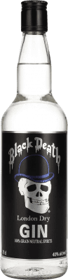 16,95 € Envio grátis | Gin Black Death London Dry Gin Garrafa 70 cl