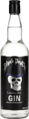 26,95 € Envio grátis | Gin Black Death London Dry Gin Garrafa 70 cl