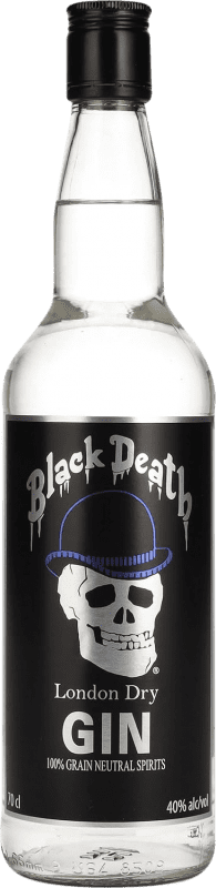 16,95 € 免费送货 | 金酒 Black Death London Dry Gin 瓶子 70 cl