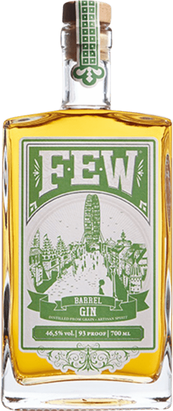 59,95 € Envio grátis | Gin FEW American Barrel Aged Gin Garrafa 70 cl