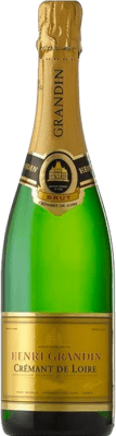 17,95 € 免费送货 | 白起泡酒 Henri Grandin 香槟 A.O.C. Crémant de Loire 法国 Grenache, Carignan, Pinot Black, Cinsault, Gamay 瓶子 75 cl