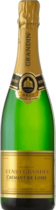 18,95 € Envoi gratuit | Vin Mousseux Blanc Henri Grandin Brut A.O.C. Crémant de Loire France Garnacha — Grenache, Cariñena — Carignan, Pinot Noir, Cinsault, Gamay 75 cl