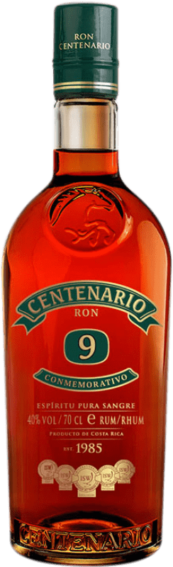 25,95 € Envío gratis | Ron Centenario Costa Rica 9 Años Botella 70 cl
