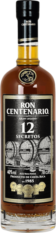 46,95 € Envío gratis | Ron Centenario Costa Rica 12 Años Botella 70 cl