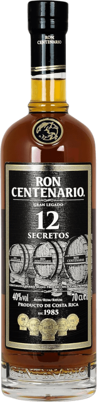 46,95 € Envio grátis | Rum Centenario Costa Rica 12 Anos Garrafa 70 cl