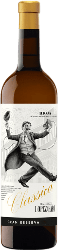 58,95 € Spedizione Gratuita | Vino Bianco Hacienda López de Haro Classico Gran Riserva D.O.Ca. Rioja La Rioja Spagna Garnacha — Grenache, Viura, Malvasia 75 cl