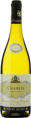 44,95 € Kostenloser Versand | Weißwein Albert Bichot Long Depaquit A.O.C. Chablis Burgund Frankreich Chardonnay Flasche 75 cl