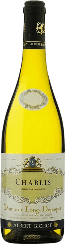 44,95 € Бесплатная доставка | Белое вино Albert Bichot Long Depaquit A.O.C. Chablis Бургундия Франция Chardonnay — Шардоне Бутылка 75 cl