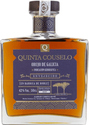 46,95 € Envio grátis | Aguardente Orujo Quinta de Couselo Barrel Aged — Envelhecido em Barrica D.O. Orujo de Galicia Galiza Espanha 15 Anos Garrafa Medium 50 cl