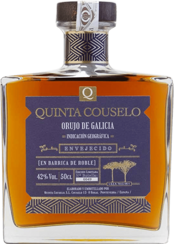44,95 € Free Shipping | Marc Quinta de Couselo Envejecido D.O. Orujo de Galicia Galicia Spain 15 Years Medium Bottle 50 cl