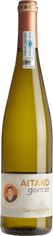 19,95 € Kostenloser Versand | Weißwein Gaintza Txacoli Aitako Hondarribi Zuri Flasche 75 cl