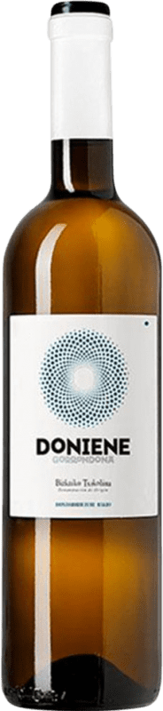 17,95 € Envoi gratuit | Vin blanc Doniene Gorrondona Txacoli de Álava D.O. Arabako Txakolina Espagne Hondarribi Zuri Bouteille 75 cl