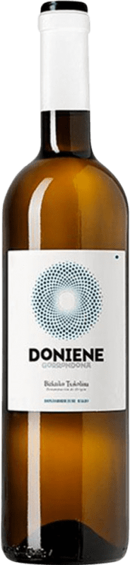 14,95 € Envío gratis | Vino Blanco Doniene Gorrondona Txacoli de Álava D.O. Arabako Txakolina España Hondarribi Zuri 75 cl