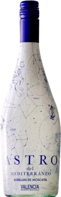 5,95 € 免费送货 | 白葡萄酒 Murciano & Sampedro Astro Mediterranean — 地中海风味 D.O. Utiel-Requena 西班牙 Moscato — 麝香葡萄 75 cl