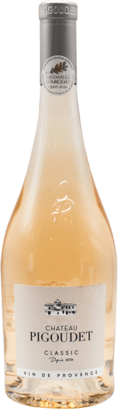 19,95 € Envío gratis | Espumoso rosado Château Pigoudet Rosé Syrah, Garnacha, Cinsault Botella 75 cl