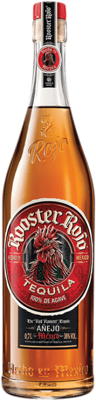45,95 € Envío gratis | Tequila Finos Rooster Rojo Añejo México 70 cl