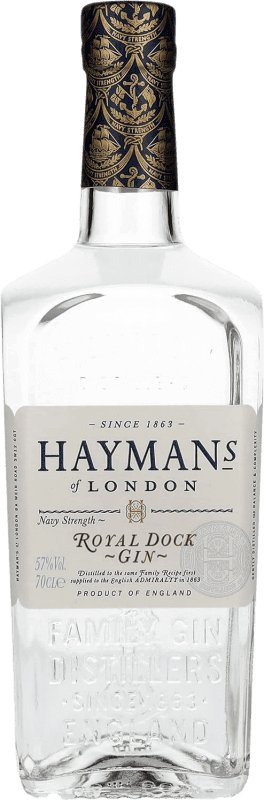 32,95 € Spedizione Gratuita | Gin Gin Hayman's Royal Dock Navy Strengh Gin Bottiglia 70 cl