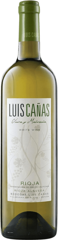 9,95 € Envio grátis | Vinho branco Luis Cañas Viñas Viejas D.O.Ca. Rioja La Rioja Espanha Viura, Malvasía Garrafa 75 cl