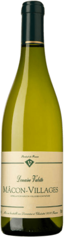 27,95 € 免费送货 | 白葡萄酒 Valette Villages A.O.C. Mâcon 勃艮第 法国 Chardonnay — 莎当妮 Eco — 生态 有机 天然 75 cl