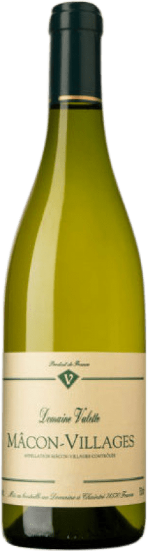 26,95 € Envío gratis | Vino blanco Valette A.O.C. Mâcon-Villages Borgoña Francia Chardonnay Botella 75 cl