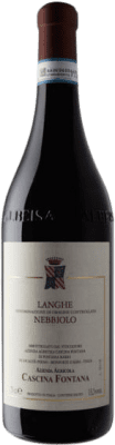 26,95 € Envio grátis | Vinho tinto Cascina Fontana D.O.C. Langhe Piemonte Itália Nebbiolo Garrafa 75 cl
