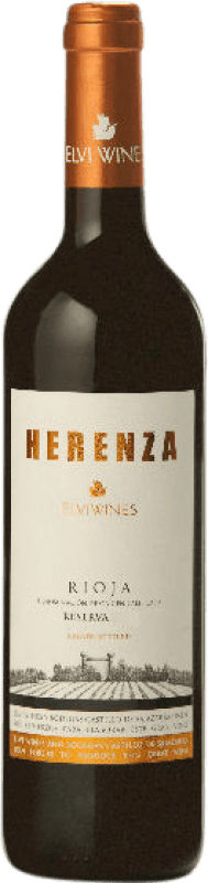 45,95 € 免费送货 | 红葡萄酒 Elvi Herenza 珍藏 D.O.Ca. Rioja 拉里奥哈 西班牙 Tempranillo — 丹魄 75 cl Kosher — 犹太洁食