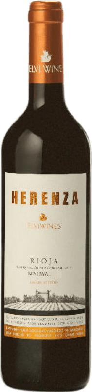 43,95 € Spedizione Gratuita | Vino rosso Elvi Herenza Kosher Riserva D.O.Ca. Rioja La Rioja Spagna Tempranillo Bottiglia 75 cl
