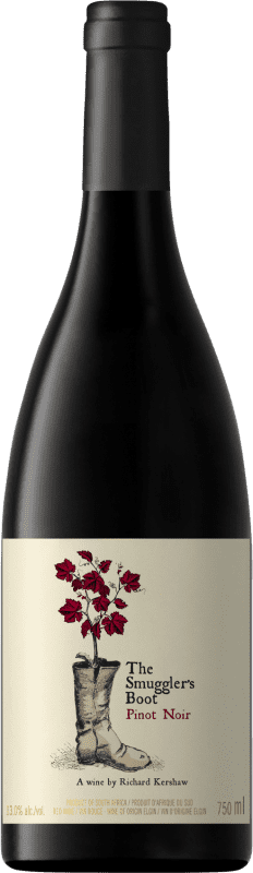 26,95 € Free Shipping | Red wine Richard Kershaw The Smuggler's Boot A.V.A. Elgin Western Cape South Coast United States Pinot Black Bottle 75 cl