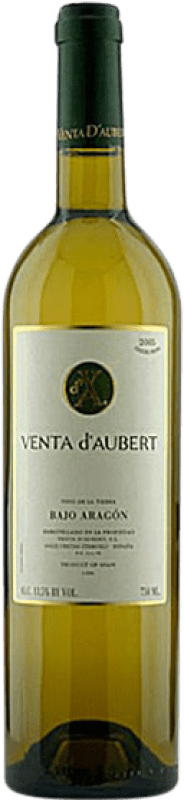 14,95 € Envío gratis | Vino blanco Venta d'Aubert Blanco I.G.P. Vino de la Tierra Bajo Aragón Aragón España Garnacha Blanca, Chardonnay Botella 75 cl