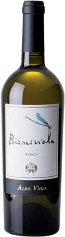 22,95 € Free Shipping | White wine Aldo Viola Biancoviola I.G.T. Terre Siciliane Sicily Italy Grecanico Dorato, Catarratto, Grillo Bottle 75 cl