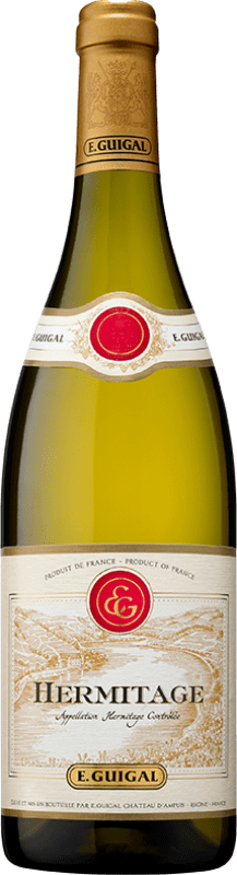 86,95 € Бесплатная доставка | Белое вино E. Guigal Blanc A.O.C. Crozes-Hermitage Рона Франция Roussanne, Marsanne бутылка 75 cl
