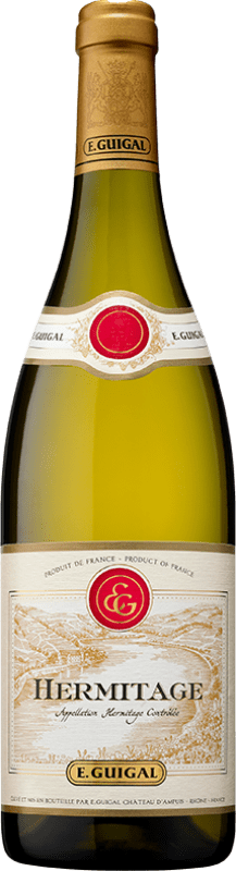 71,95 € Kostenloser Versand | Weißwein Domaine E. Guigal Blanc A.O.C. Crozes-Hermitage Rhône Frankreich Roussanne, Marsanne Flasche 75 cl