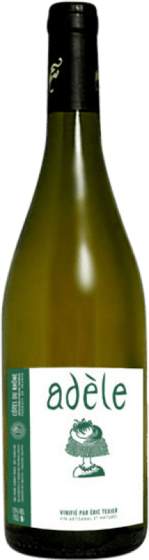 14,95 € Envio grátis | Vinho Branco Eric Texier Adele A.O.C. Côtes du Rhône Rhône França Marsanne, Clairette 75 cl