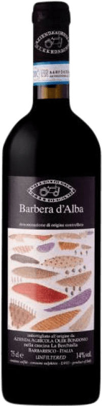24,95 € Envío gratis | Vino tinto Olek Bondonio D.O.C. Barbera d'Alba Piemonte Italia Barbera Botella 75 cl