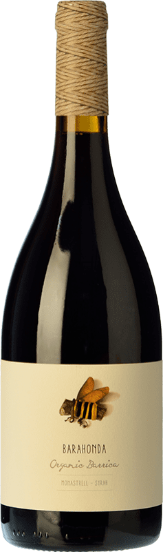 12,95 € Envio grátis | Vinho tinto Barahonda Organic Barrica D.O. Yecla Região de Múrcia Espanha Syrah, Monastrell Garrafa 75 cl