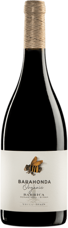 13,95 € 免费送货 | 红葡萄酒 Barahonda 橡木桶 D.O. Yecla 穆尔西亚地区 西班牙 Syrah — 西拉, Monastrell — 莫纳斯特雷尔 Organic — 有机 75 cl