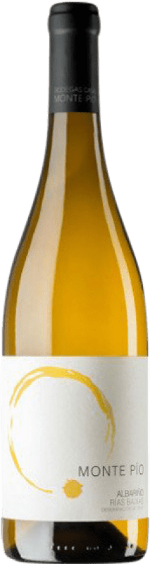 15,95 € Envio grátis | Vinho branco Casa Monte Pío D.O. Rías Baixas Galiza Espanha Albariño Garrafa 75 cl