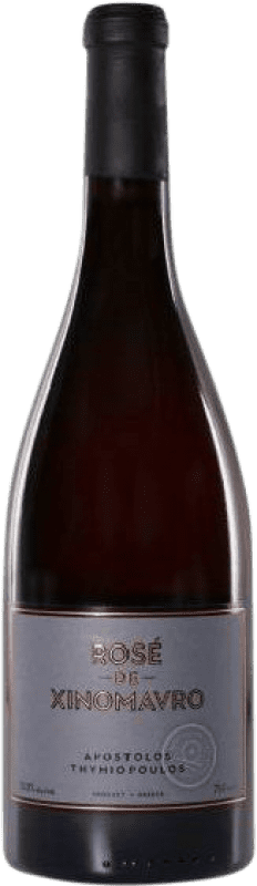 15,95 € Envio grátis | Vinho Rosé Apostolos Thymiopoulos Rosé P.D.O. Naoussa Macedonia Grécia Mavro Eco Biológico Garrafa 75 cl