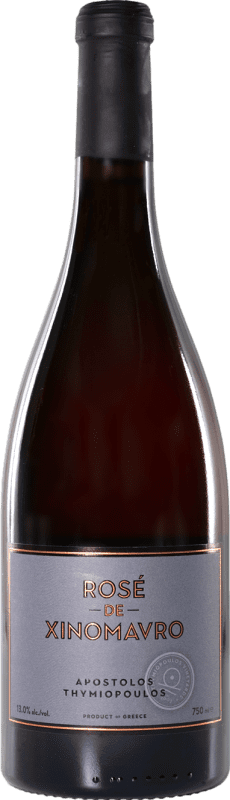 15,95 € Бесплатная доставка | Розовое вино Apostolos Thymiopoulos Rosé — Розе P.D.O. Naoussa Macedonia Греция Mavro — Мавро Eco — Эко Био Органический Бутылка 75 cl