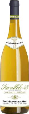 15,95 € Spedizione Gratuita | Vino bianco Paul Jaboulet Aîné Parallèle 45 Blanc A.O.C. Côtes du Rhône Rhône Francia Grenache Bianca, Viognier, Marsanne, Bourboulenc Bottiglia 75 cl