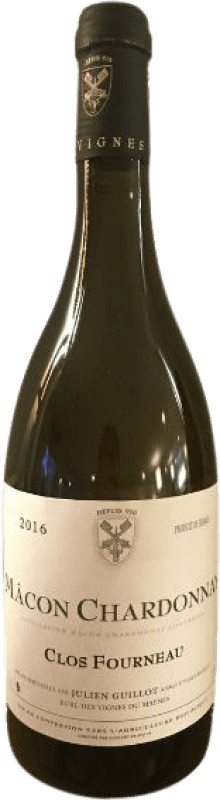 37,95 € Envio grátis | Vinho branco Clos des Vignes du Mayne Julien Guillot Chardonnay Clos Fourneau A.O.C. Mâcon-Villages Borgonha França Chardonnay, Pinot Cinza Garrafa 75 cl